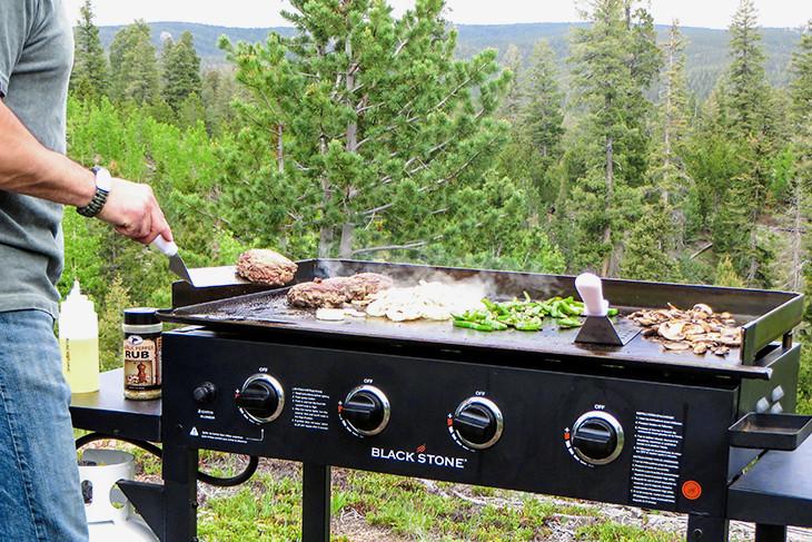 cooking on blackstone griddle